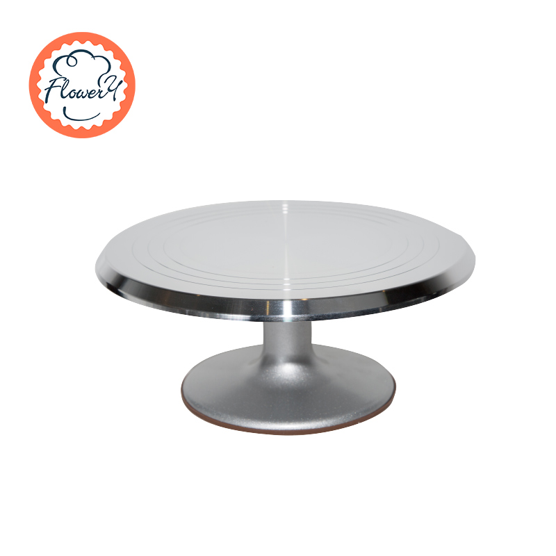 Fenghe Rili 턴테이블 생일 케이크 장식 알루미늄 합금 미끄럼 방지 크림 테이블 홈 상업 베이킹