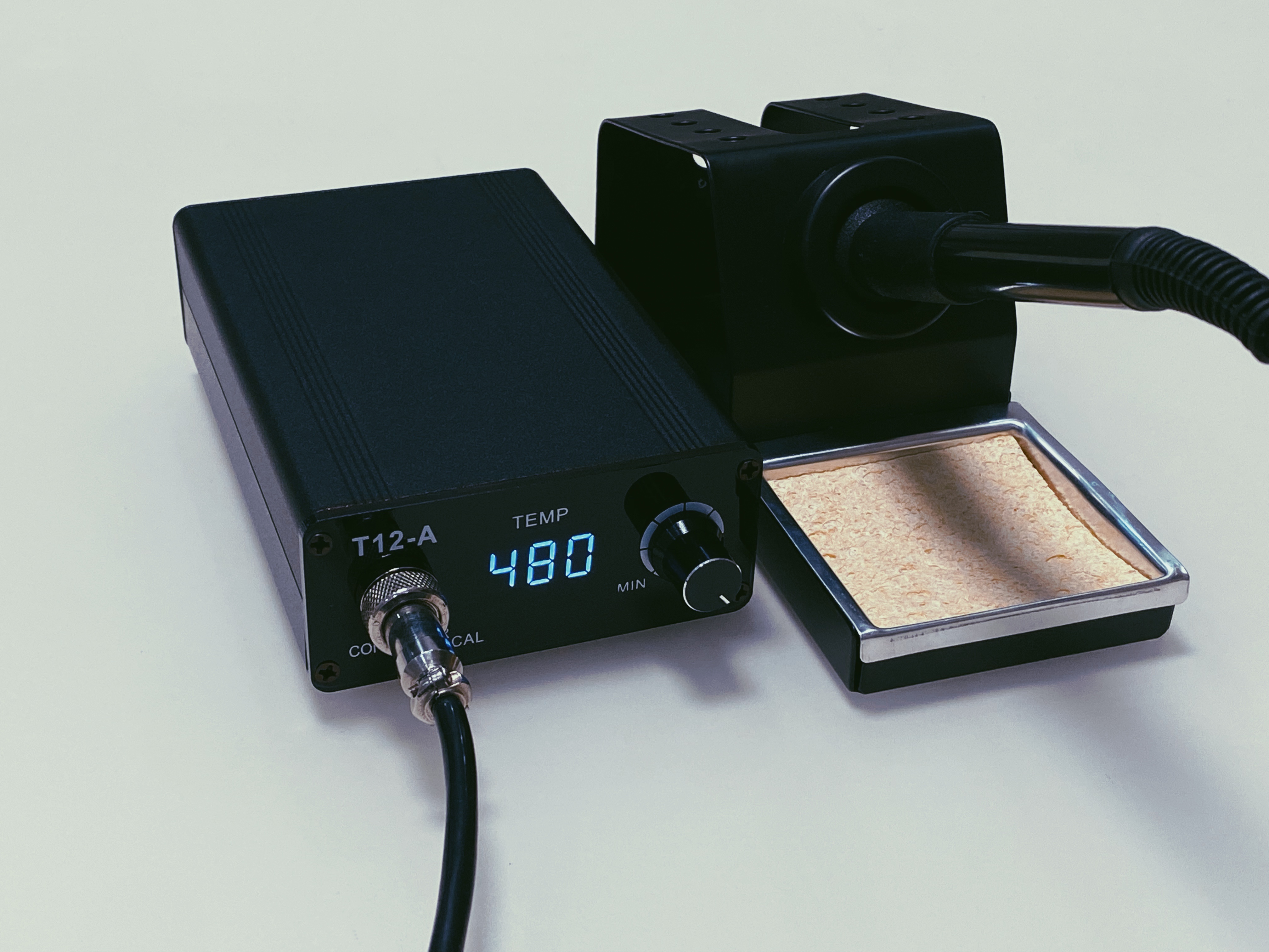 양배추 백색광 T12 납땜 스테이션 지능형 디지털 디스플레이 전기 인두 일정한 온도 자동 수면 DIY